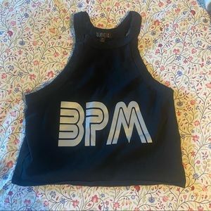 Dolls Kill Club xx BPM reflective crop top size M